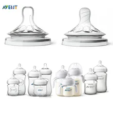  Avent Natural Baby Bottle Teat Avent Feeding Bottle Nipple AVENT Bottle Teat Air Flex or Natural Dummy BPA Free 2 PIECES-1M+ 