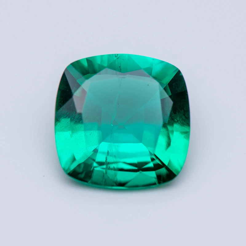 

New Lab Grown Colombia Emerald Cushion Shape Hand Cut Gemstone for Women Jewelry Making Materials Selectable AGL Certificate