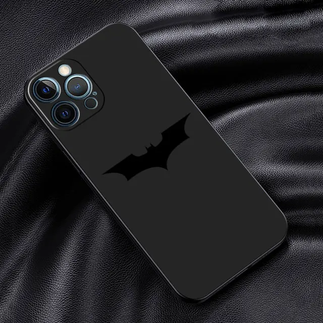 thumbnail image 1 of Marvel Batman Case For iPhone 15 Plus 14 13 Pro Max 12 Mini 11 X XS XR 7 8 8Plus Black Soft Phone Coque, 1 of 5