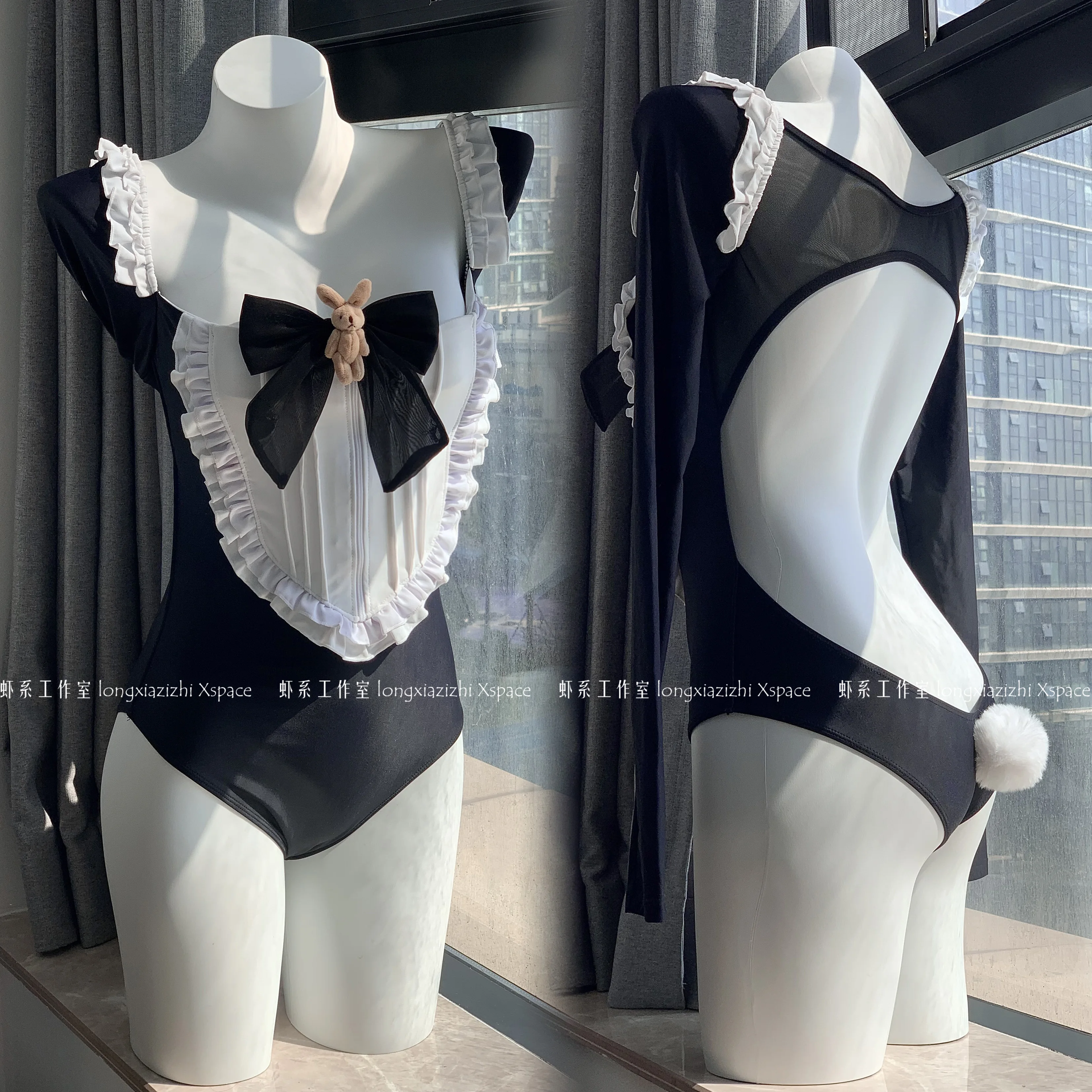 

Japanese Anime Bunny Swimsuit Bunny Girl Cosplay Costume Sexy Sukumizu for Women Summer Bunny Suit Halloween Costumes