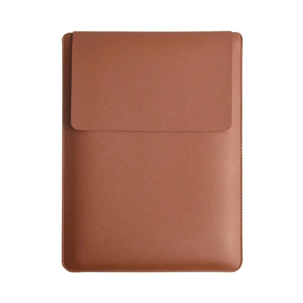 Premium PU Leather Laptop Bag with Mouse Pad, Fits 13-16 Inch