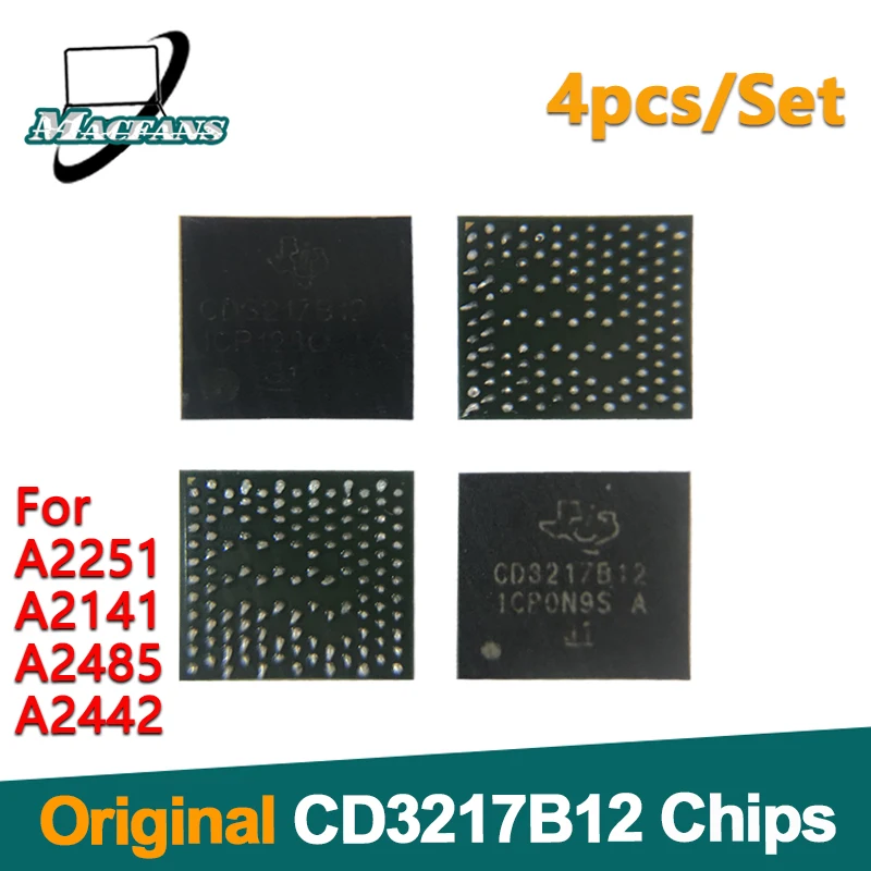 Placa-mãe Original para Macbook Pro Logic Board Repair Chipconjunto ic Retina A2141 A2442 A2485 A2251 Cd3217 Chip Cd3217b12 Pcs por Conjunto