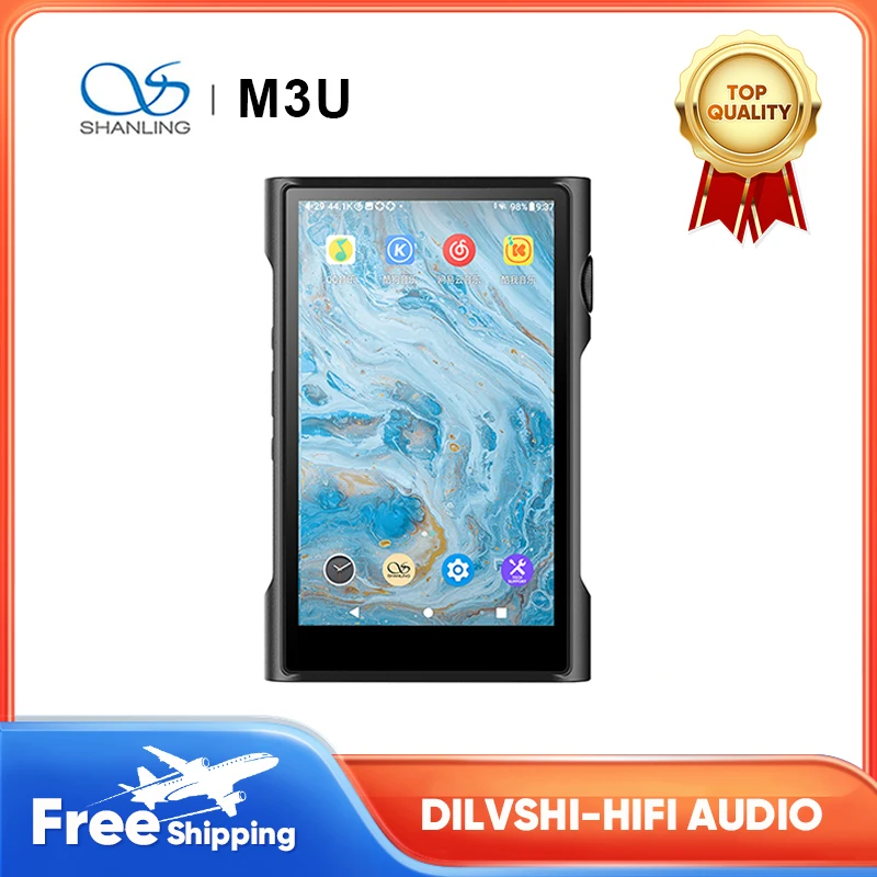 

SHANLING M3 ультра музыкальный плеер Dual ES9219C DAC 384 кГц/32 бит DSD256 Hi-Res аудио плеер HIFI Android музыкальный плеер WiFi Bluetooth