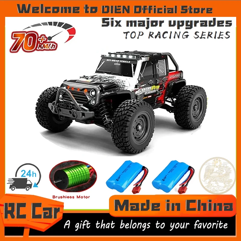 

Rc Cars 16103Pro 50km/h or 75km/h with LED 1/16 Brushless Moter 4WD Off Road 4x4 High Speed Drift Monster Truck Kids Toys Gift