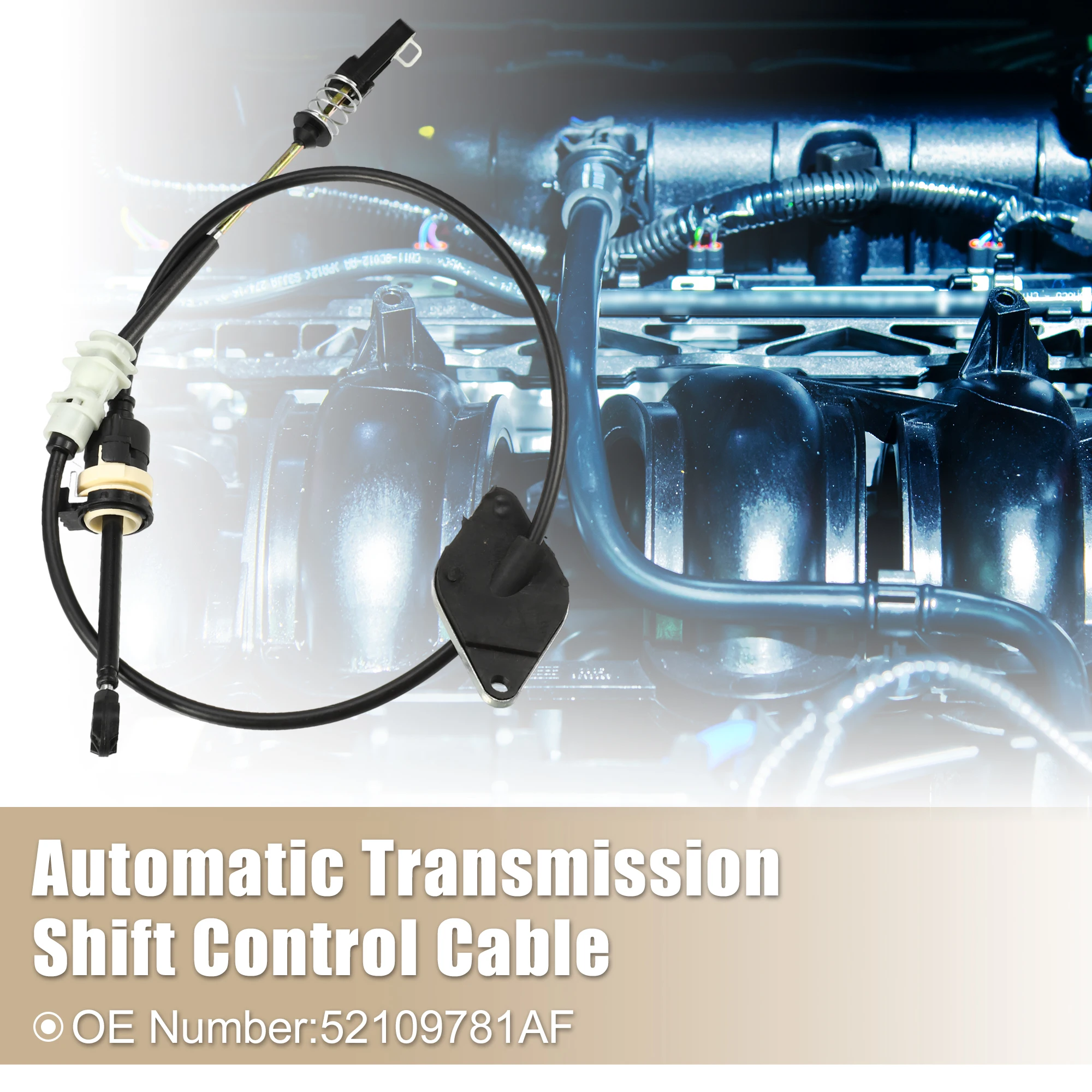 X Autohaux Automatic Transmission Shifter Cable Gear Shift Control Lever Selector Cable No.52109781AF for Dodge Nitro 2007-2011