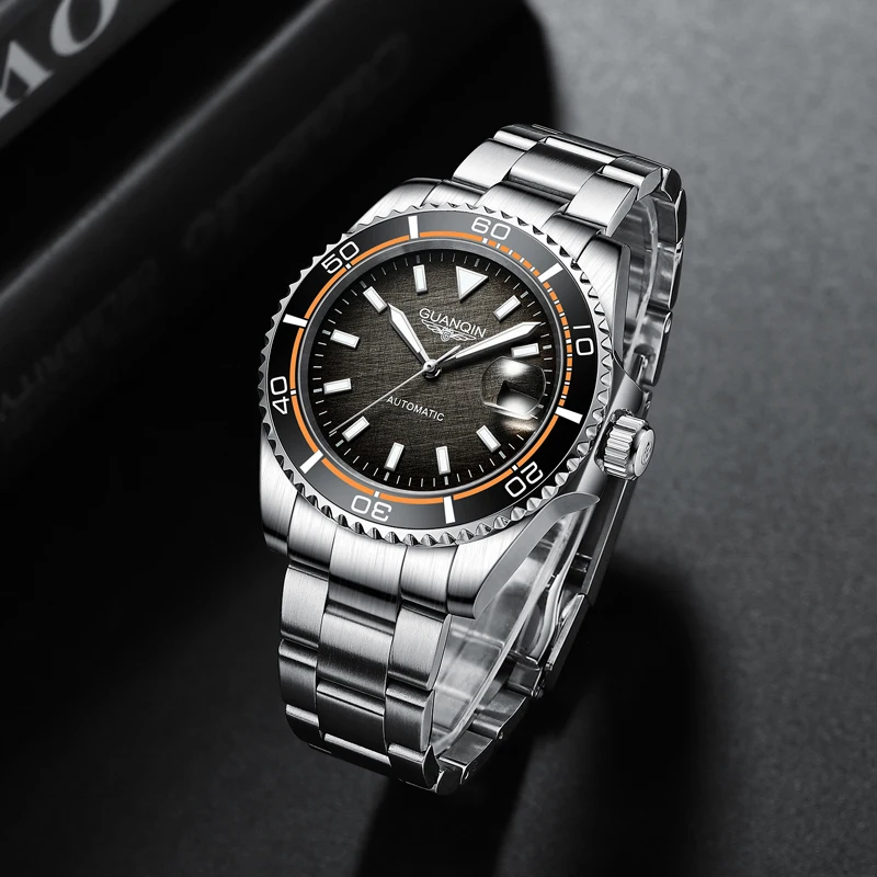 2023 Nowy Guanqin Projekt Nh35A Luksusowy Zegarek Automatyczny Dla Mężczyzn Nurkowania Mechaniczne Zegarki Na Rękę Ze Stali Nierdzewnej Sapphire Zegar