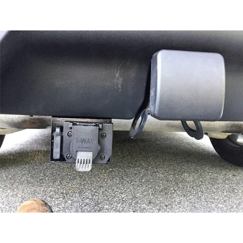 Kit de conector adaptador de cableado de remolque hembra plano de 4 vías a 7 vías y 4 vías, adapta el enchufe plano lateral del vehículo de 4 vías