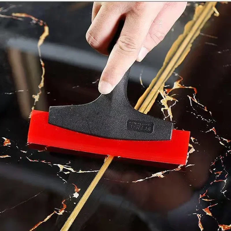 Multifunction Silicone Cleaning Scraper Shovel Car Film Scraper Glue Removal Scraper Automotive Film Tools Car Vinyl Scraper Tile Gap Filling Tool Grout Scrapers Glass Water Snow Ice Trowel Remover