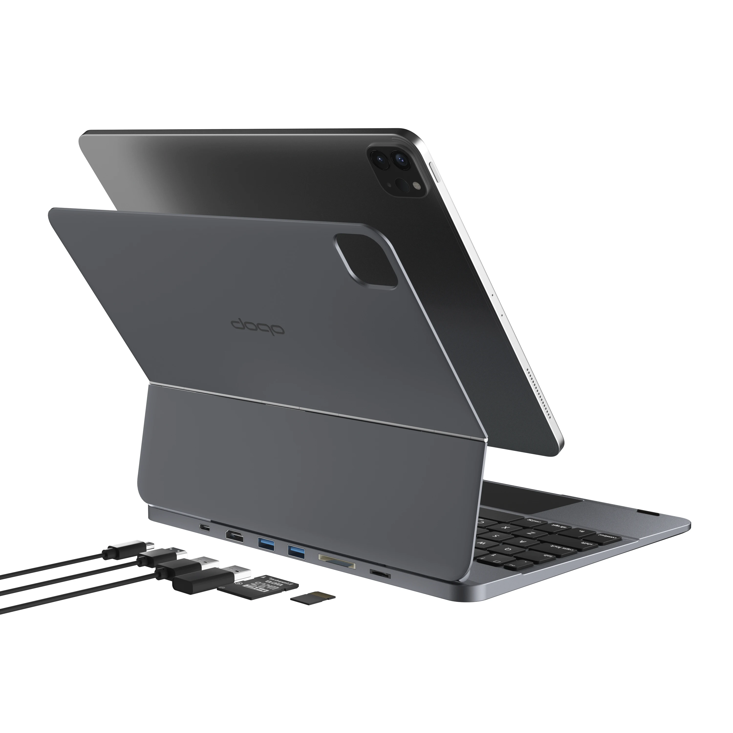 新品希少 doqo Magicdock F129 magic keyboard doqo for iPad Air 13 and iPad Pro 12.9 inch case with