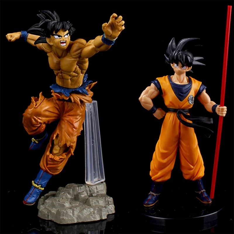 Figuras de acción de Dragon Ball Z, modelo de PVC de Son Goku Super Saiyan,  colección de adornos de dibujos animados, juguete de regalo para niños| | -  AliExpress