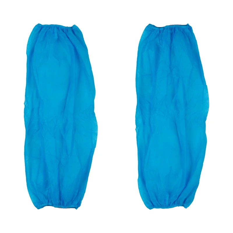 100 Pieces Disposable Non-woven Fabric Sleeves for Kitchen Women and Men Waterproof Oil-proof and Dirt-resistant Sleeves