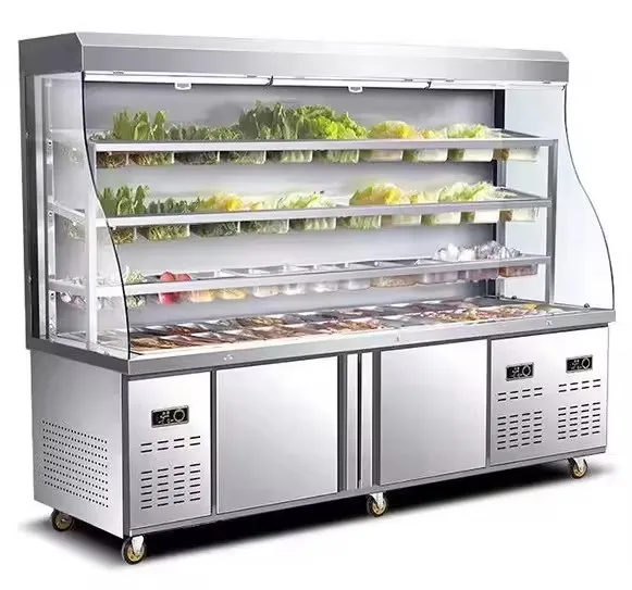 Wholesale Malatang Vegetable Fresh-keeping Display Cabinet 1300L Refrigerated Fresh-keeping Display Cabinet - Image 6
