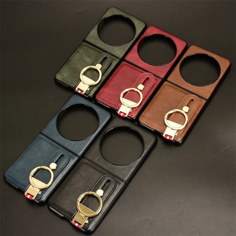 Per Tecno Phantom V Flip Ring Custodia Protettiva Per Telefono Con Cinturino Da Polso