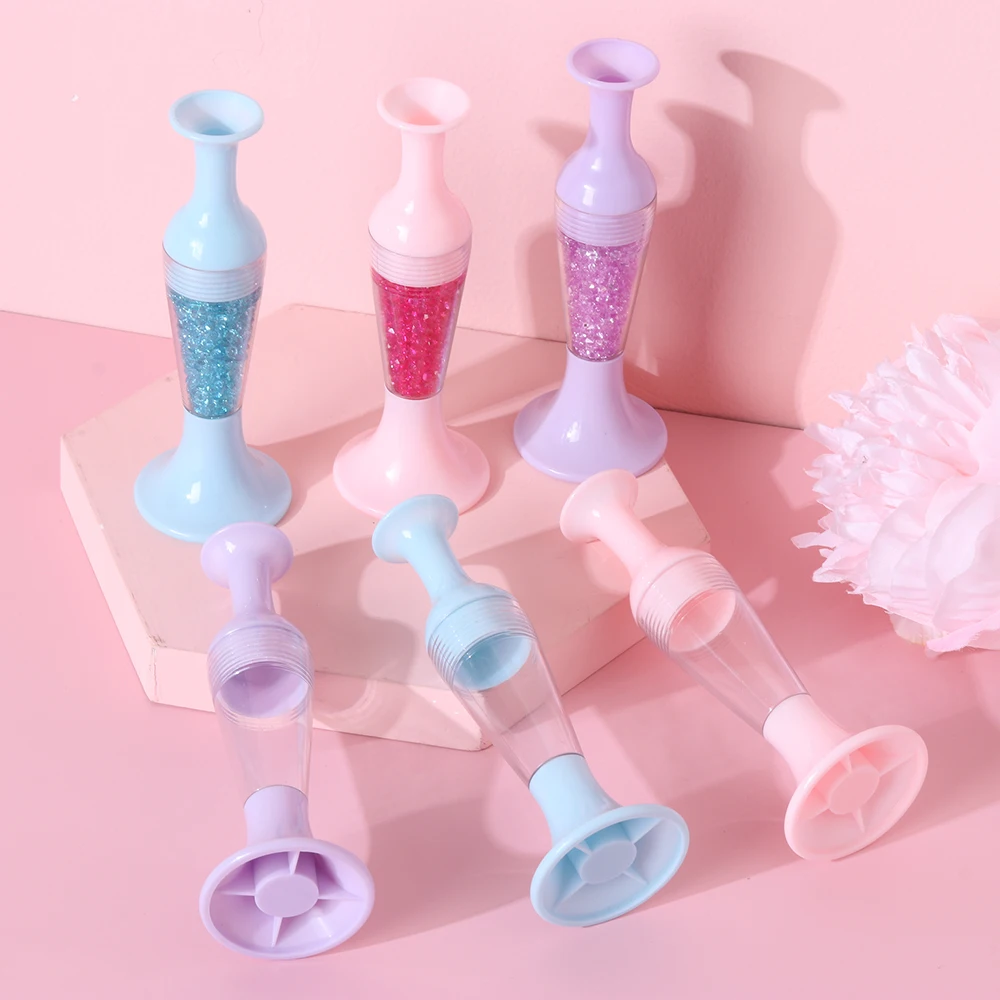 Diamond Painting Pen Diamond Painting Accessories 5D Point Drill Flower Pot Shape Standable Cross Stitch Embroidery Tool