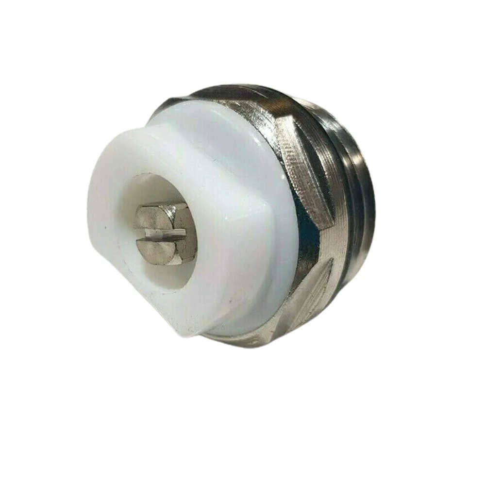 

Air Vent Radiator Bleed Valve 12 Inch Manual Heating Valve Nickel Plated Brass Plug Ventilation Nickel Plated 15pcs