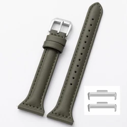 Premium Leather Wristband Replacement - Huawei Fit2 (Avocado green)