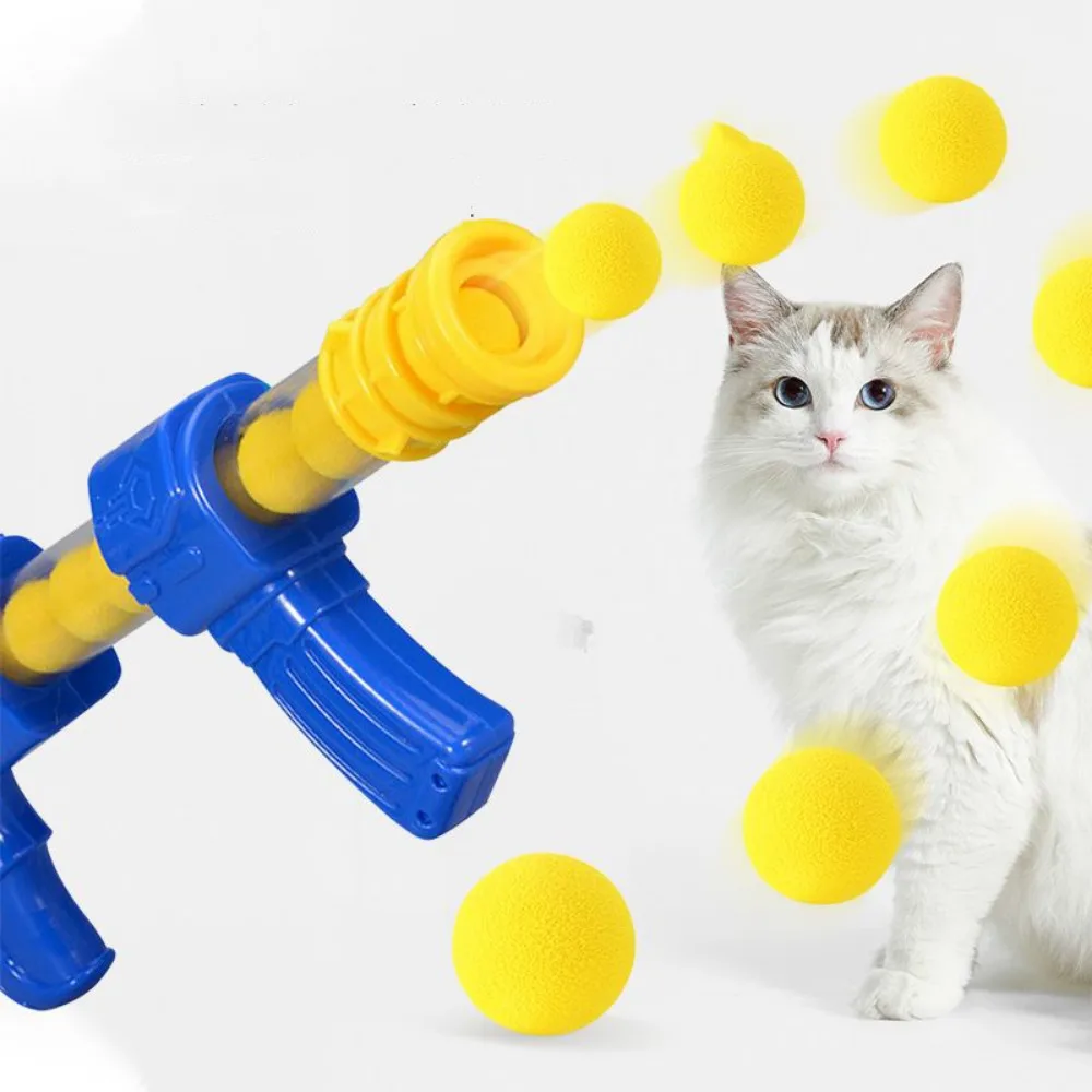 pet Toys Launch Training Interactive Shooter Gun Teaser Plush Ball Pet Creative Games Stretch Mini Pompoms Kittens Supplies pet Toys Launch Training Interactive Shooter Gun Teaser Plush Ball Pet Creative Games Stretch Mini Pompoms Kittens Supplies
