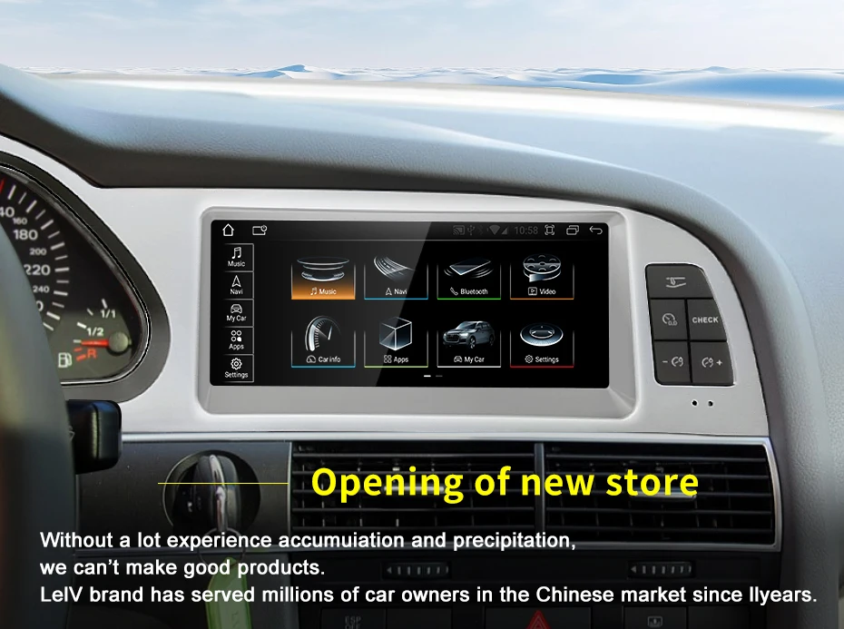 New Car Multimedia Wireless Android AUTO CarPlay 8.8inch Screen For AUDI A6 C6 2