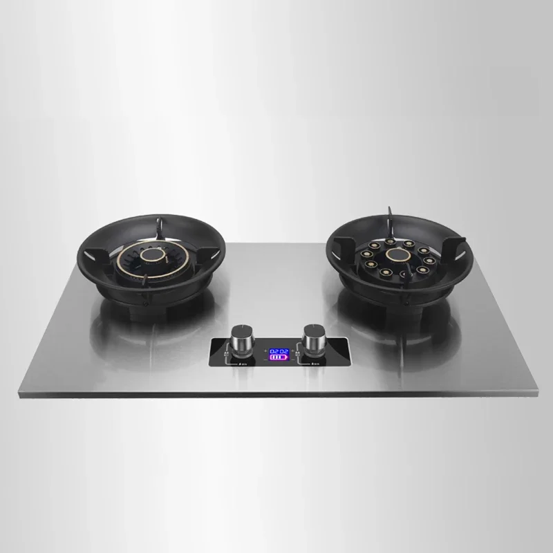 Gas Stove Price High Power 2 Burner Stainless Steel Battery Smart Cooker China Burner Gas Stove for Home