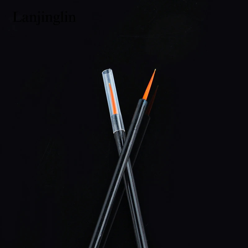 HOT 50Pcs Disposable Eyeliner Make Up Brush Eye Shadow Eyeliner Wand Cosmetic Brush Eyelash Extension Women Beauty Makeup Tool 3