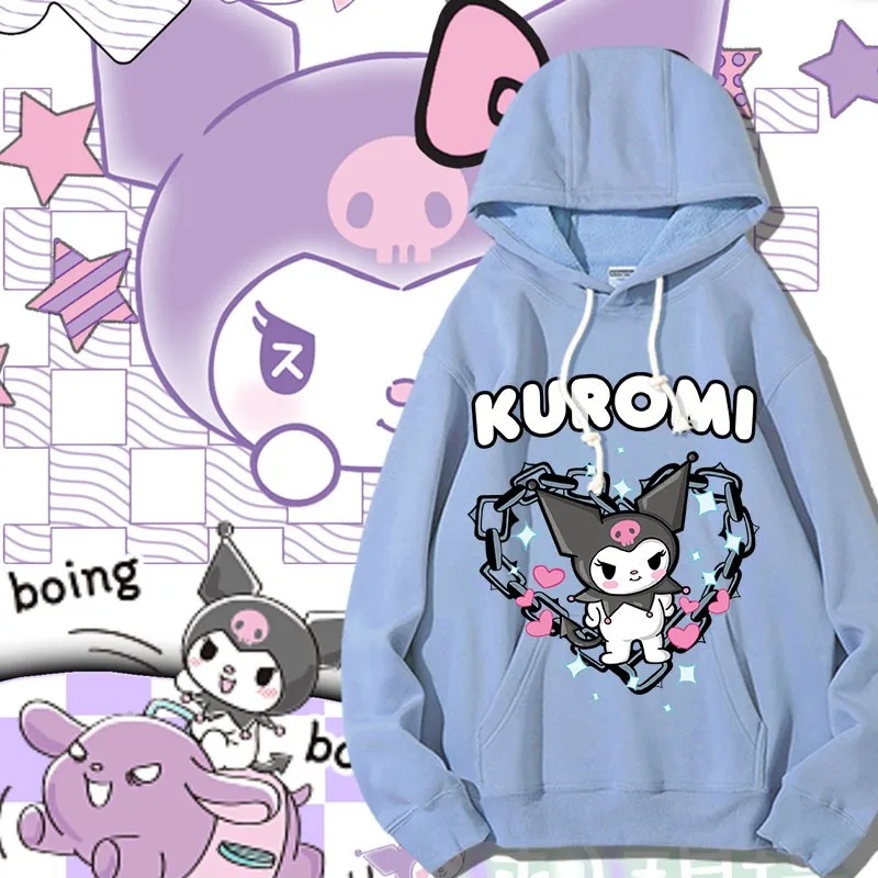

Kulomi Joint Hoodie Women's Day Design Sense Sanrio Coat Girls Casual Clothes Autumn