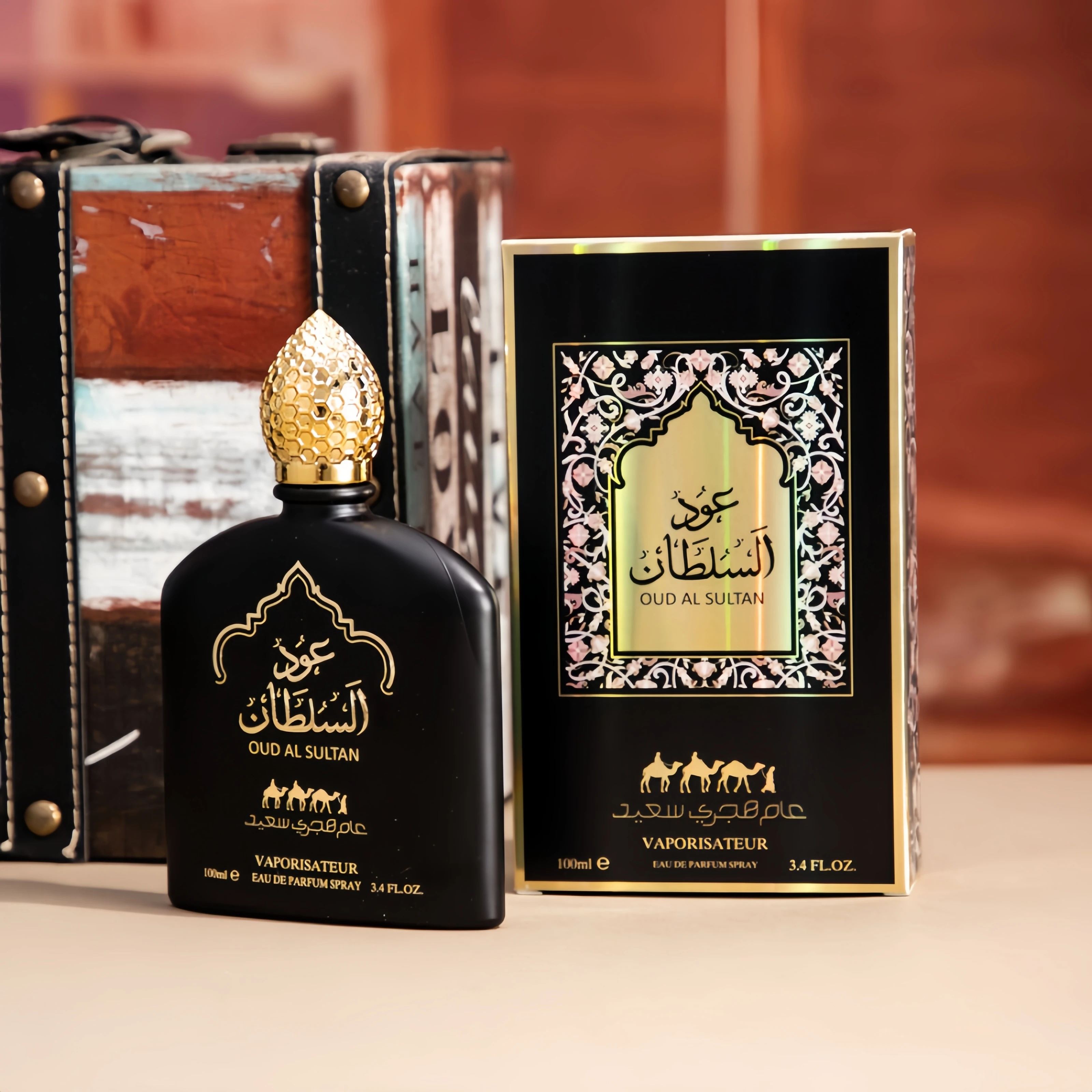 عطر عربي فاخر للرجال - معطر عود، ملاحظات وودي شرقي...