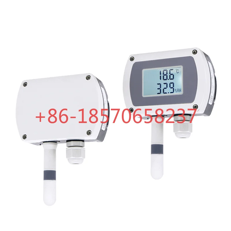 

4-20mA RS485 Wall-mounted Air Temperature Humidity Transmitter Sensor With Display Track Installation