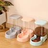 Pet automatic feeder cat drinking water bowl cat bowl dog bowl 3.8L large capacity grain storage barrel pet supplies 2