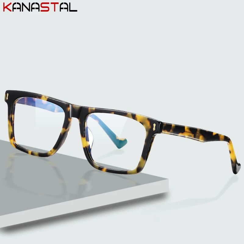 

Women Blue Light Blocking Glasses Vintage Plate Polygon Computer Eyewear Men Anti Ray Prescription Reading Eyeglasses Frame