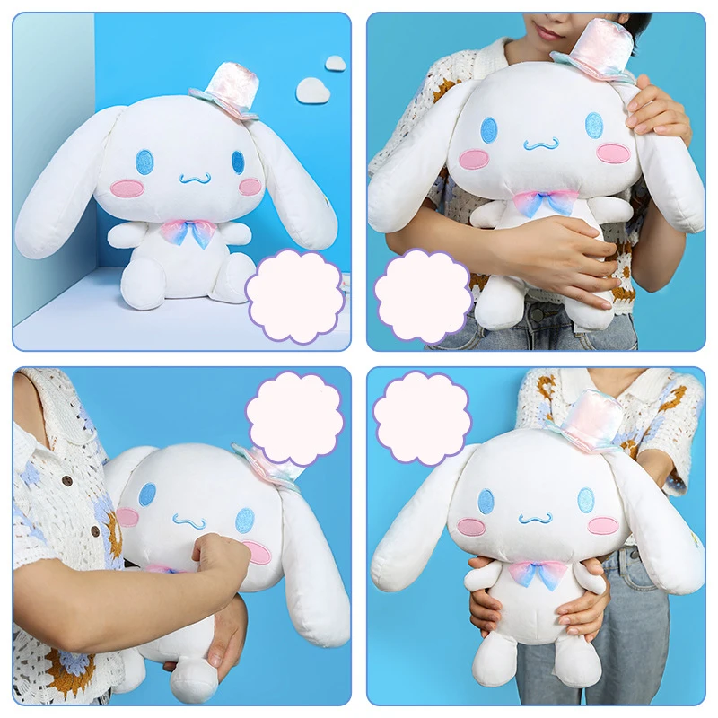 산리오 카와이 다채로운 시나모롤 봉제 인형 피규어 장난감, 귀여운 부드러운 박제 동물 베개, gf 어린이 선물, 25cm 신제품