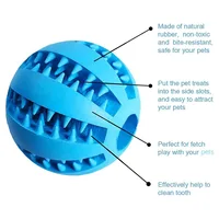Dog Toy Ball Interactive Rubber Balls Puppy Chewing Toys Pet Tooth Cleaning Ball Cats Pets Food Treat Feeder Silicone Balls Toy 5