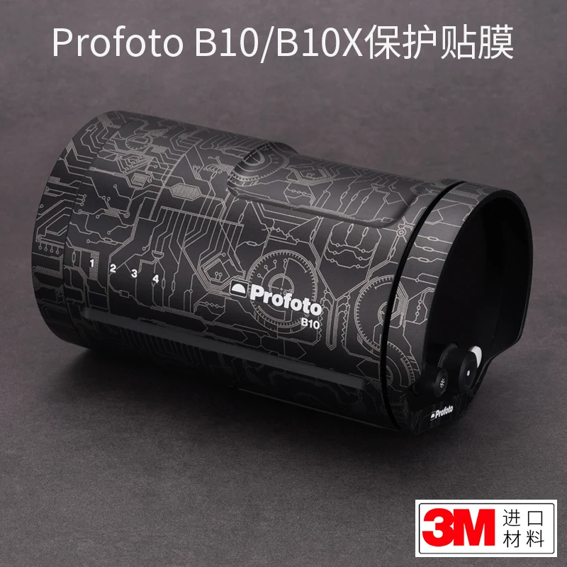 Per Profoto B10/B10X Pellicola Protettiva Flash In Fibra Di Carbonio B10 B10X Adesivo Nero Opaco 3M