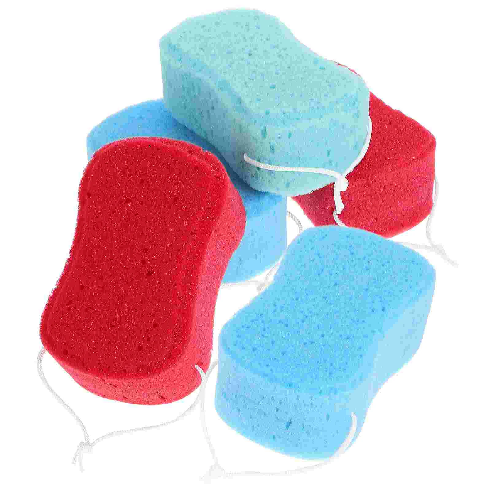 5 Pcs Bath Sponge Shower Bathing Supply Body Sponges Scrubbers Supplies Home Exfoliating Skin Cleaning Tool Brush Safe