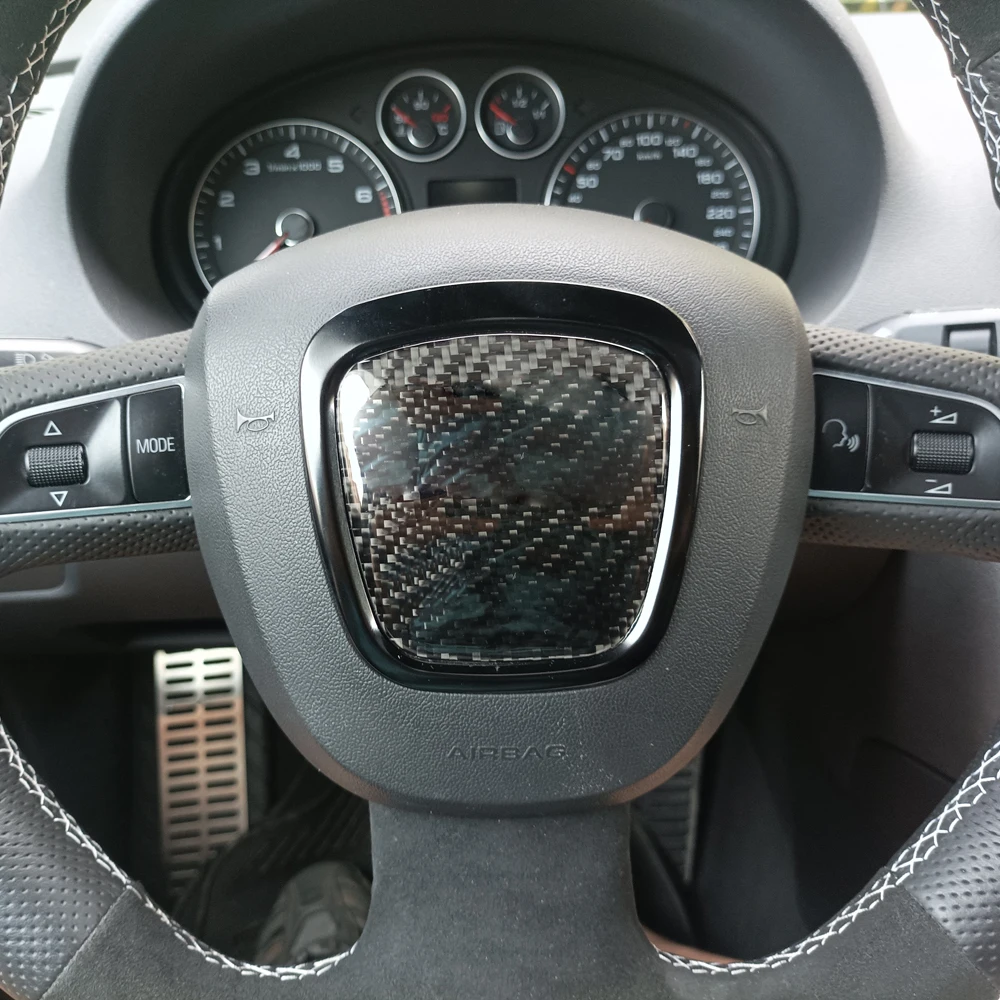 Moda Auto Volante Anello Adesivo Telaio Tuning Interno Trim Per Audi A4 B6 B7 B8 A3 8P A6 C7 Q5 Q7 Accessori Automatici