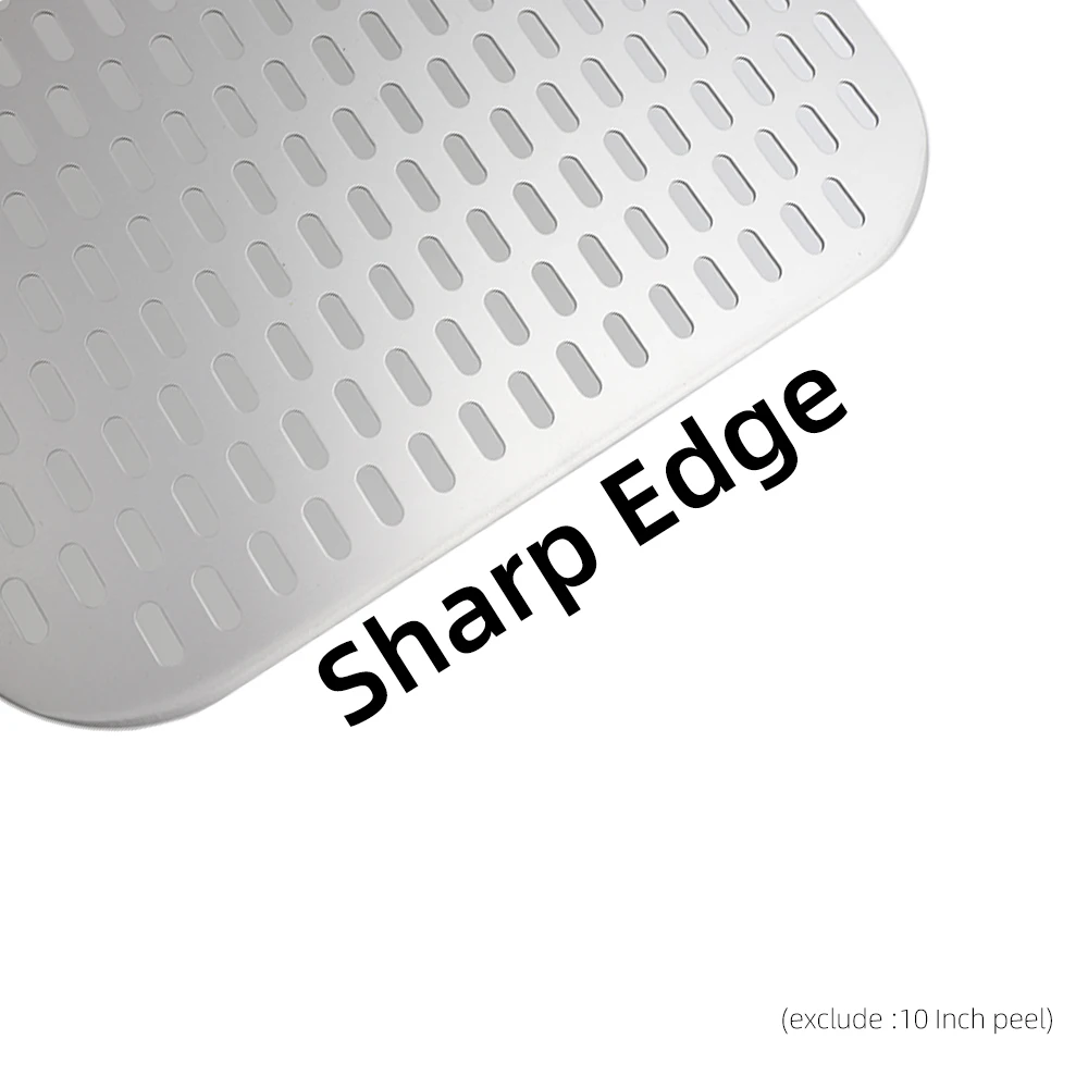 Pizza Perforated Shovel Paddle - ShortLong Handle Baking Tool for Oven