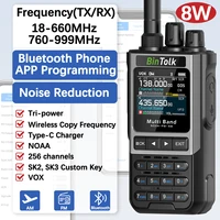 BinTolk BT8200 Walkie Talkie Long Range 8W Tri Power Full band Wireless Bluetooth Phone Programming Noise Reduction Ham Radio 1