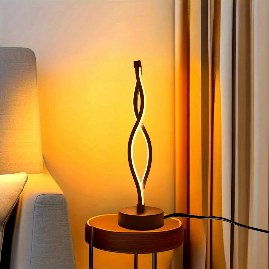 A Nordic modern simple desk lamp, USB power supply - three colors/blue pink, suitable for a variety of room types