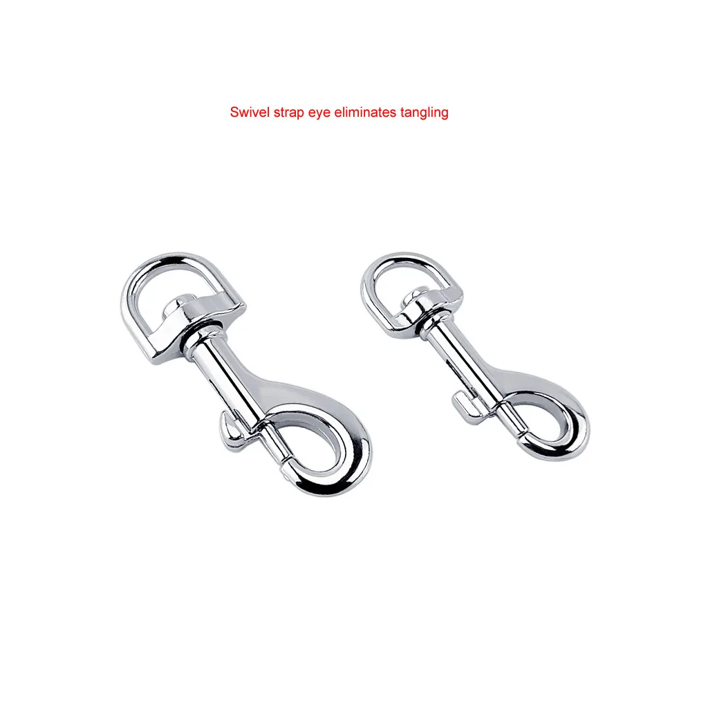 Single Ended Scuba Bolt Snap,Stainless Steel 316 Heavy Duty Single Ended  Locking Swivel Snap Hook (Size:60MM, 2)