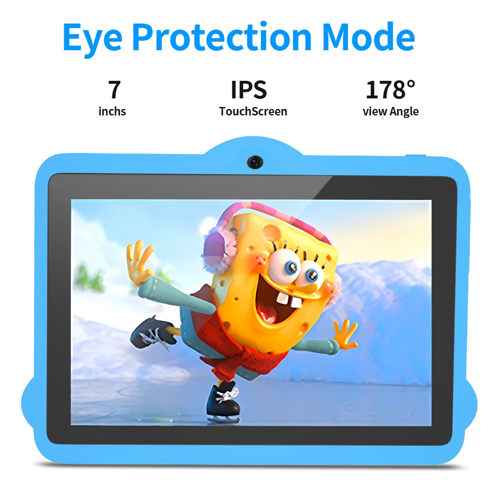 Kids Tablet 7 Inch Android 11 2GB 32GB Learning Tablet for Kids Toddler Educational Toy Gift for Children Dual Camera WiFi 5