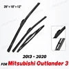 Wiper Front & Rear Wiper Blades Set For Mitsubishi Outlander MK3 2013 - 2020 Windshield Windscreen Window 26"+18"+12" 1