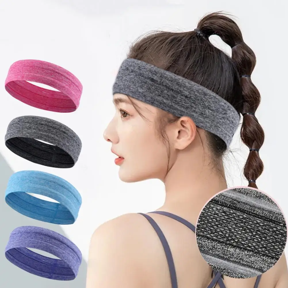 

Sports Sweatband Breathable High Elasticity Soft Non-Slip Outdoor Sports Stretchy Fitness Yoga Gym Moisture Wicking Headband