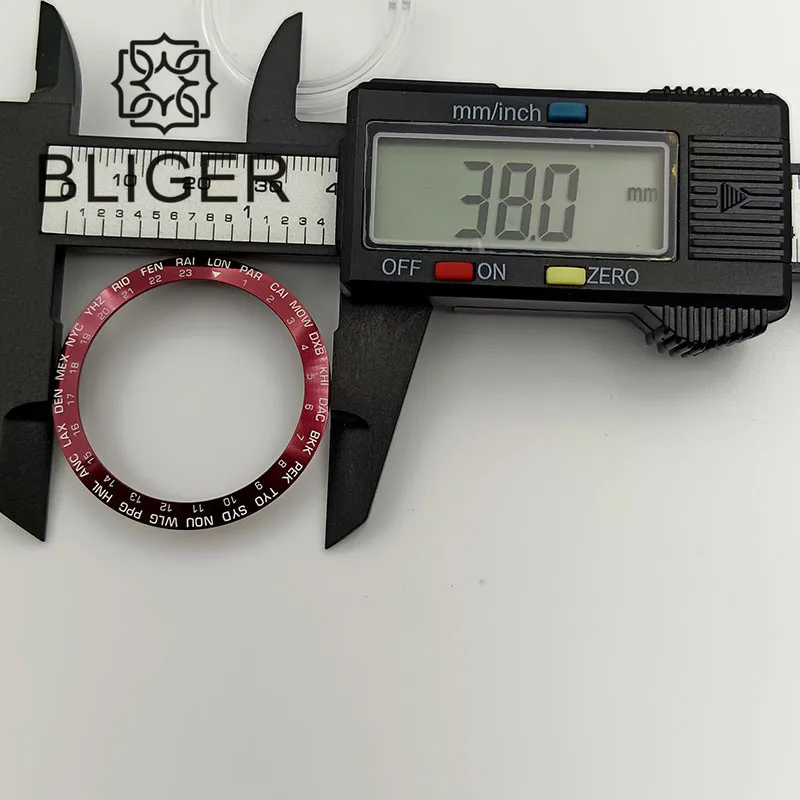 BLIGER Multicolor Watch Bezel Insert for Men's Automatic Watches
