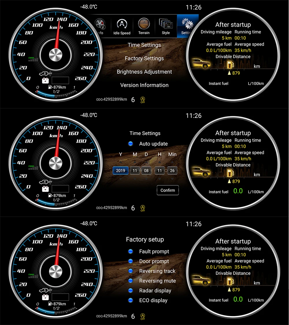 12,3-дюймовый автомобильный ЖК-прибор для Toyota RAV4 XA50 2019-2022 ...