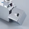 1 Pair Shower Temperature Control Handle Knob Square Silver ABS Plastic Chrome Thermostatic Handle Bathroom Taps Accessories 4