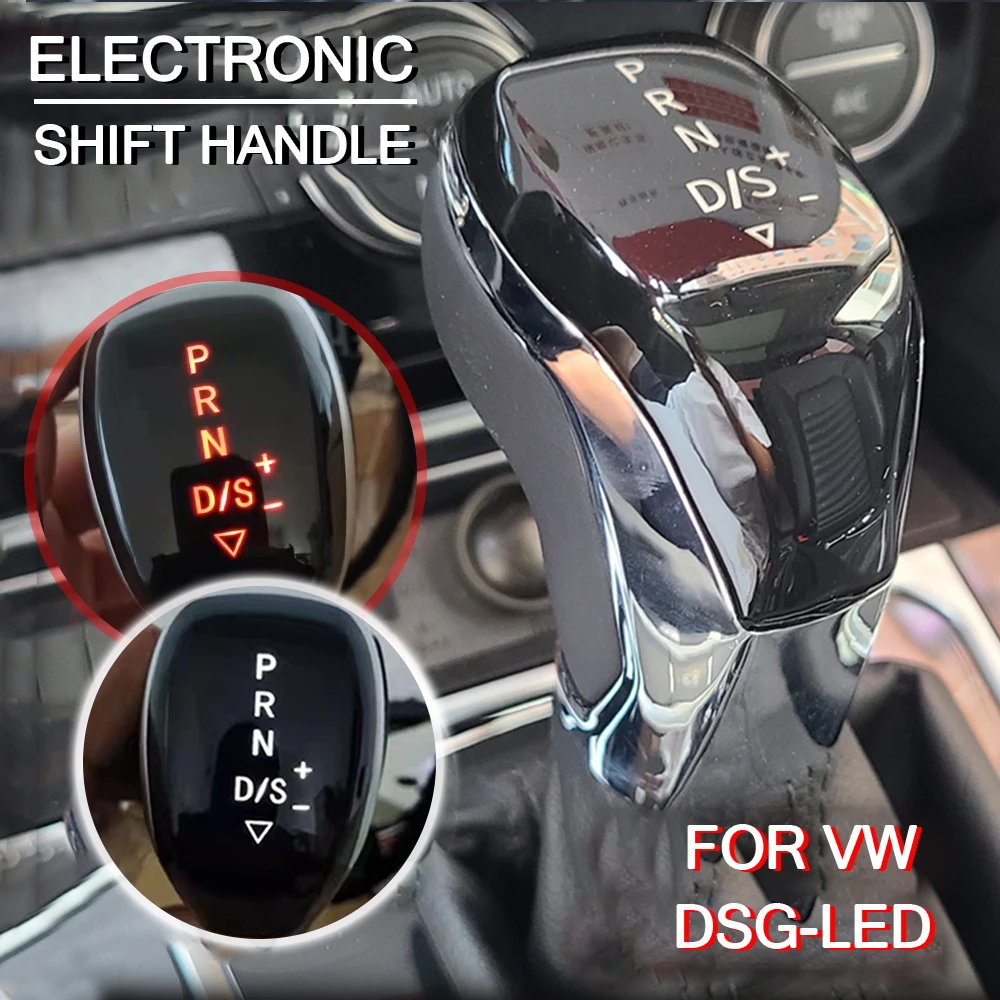 Automatic Electronic LED Gear Shift Knob For Volkswagen Tiguan Golf