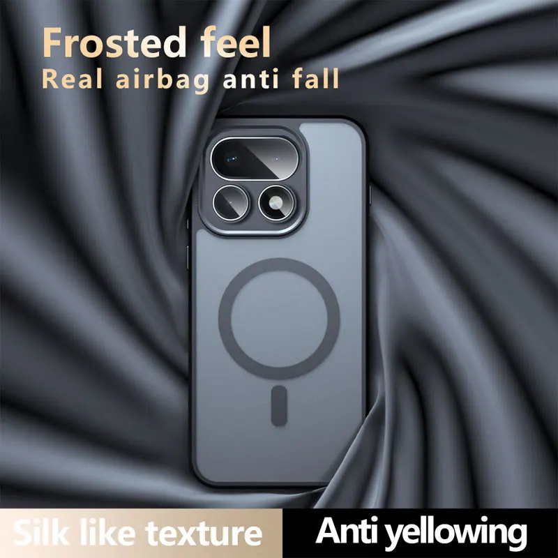 Coque antichoc magnétique pour Realme 16 Pro Plus, étui rigide magnétique mat pour Realme 16Pro + Funda