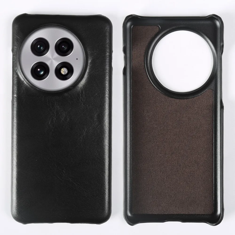 Luxury Smooth Genuine Leather Handmade Phone Case Cover