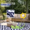 Homaxy Classic Outdoor Plastic Straw Patio Blankets Indoor Waterproof Carpets For Deck Backyard Family Picnic Balcony Rugs 4
