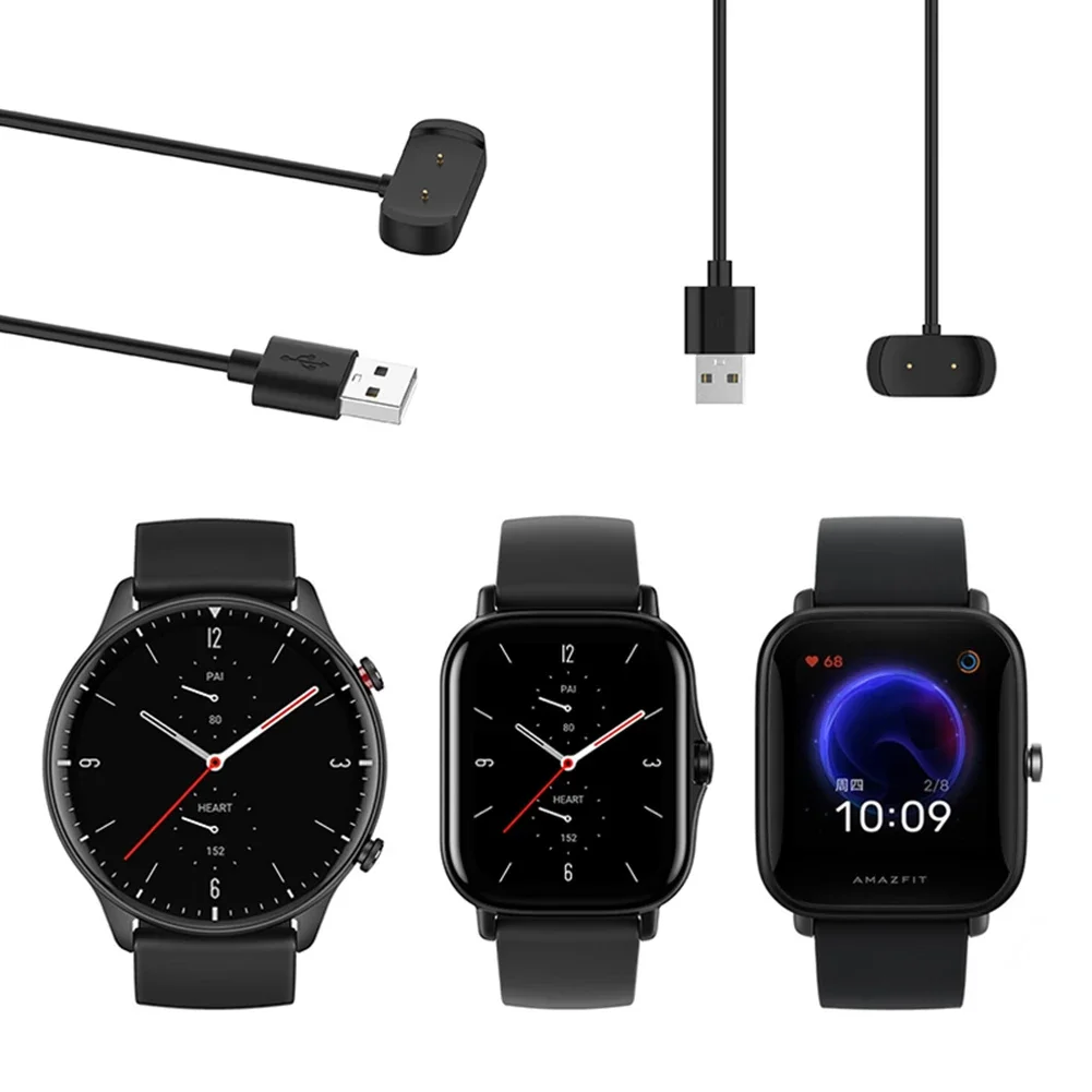 Amazfit t-rex pro充電ケーブル,スマートウォッチ用USB充電ケーブル  