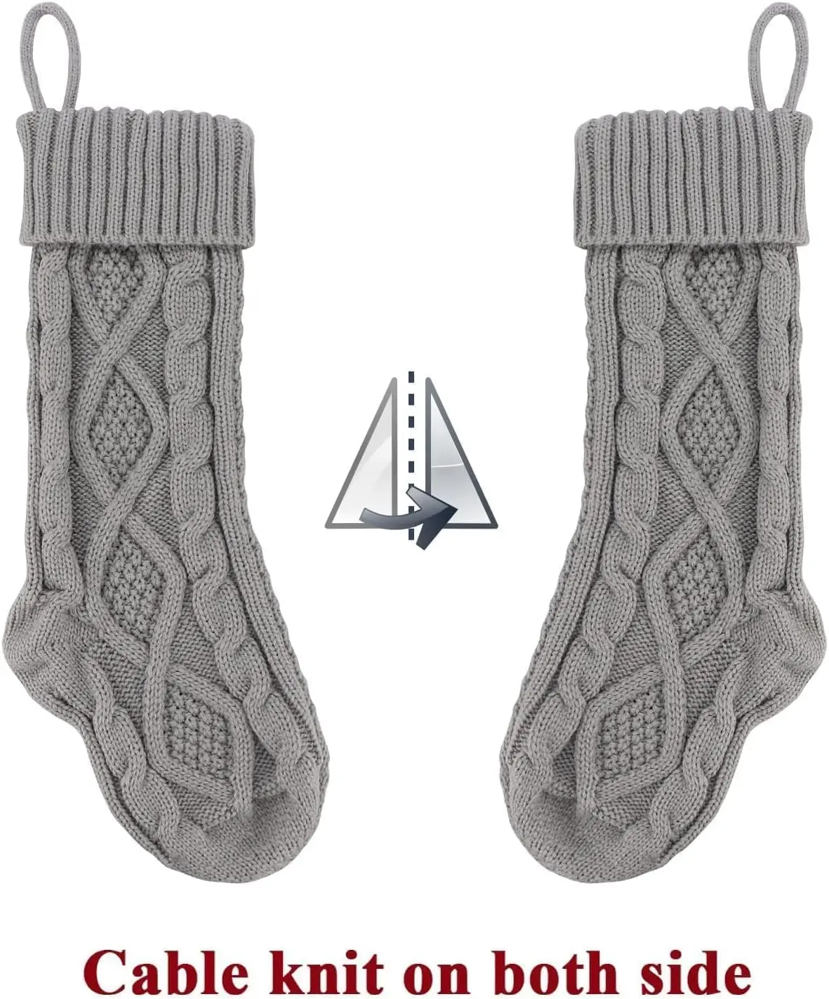 Christmas Stockings 6-8PACK 18In Cable Knit Fireplace Stockings Rustic Hanging Xmas Farmhouse Boho Decorations Family